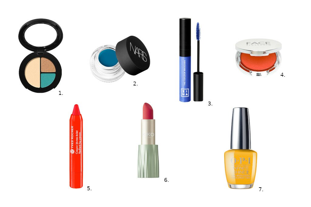 Färgglad makeup